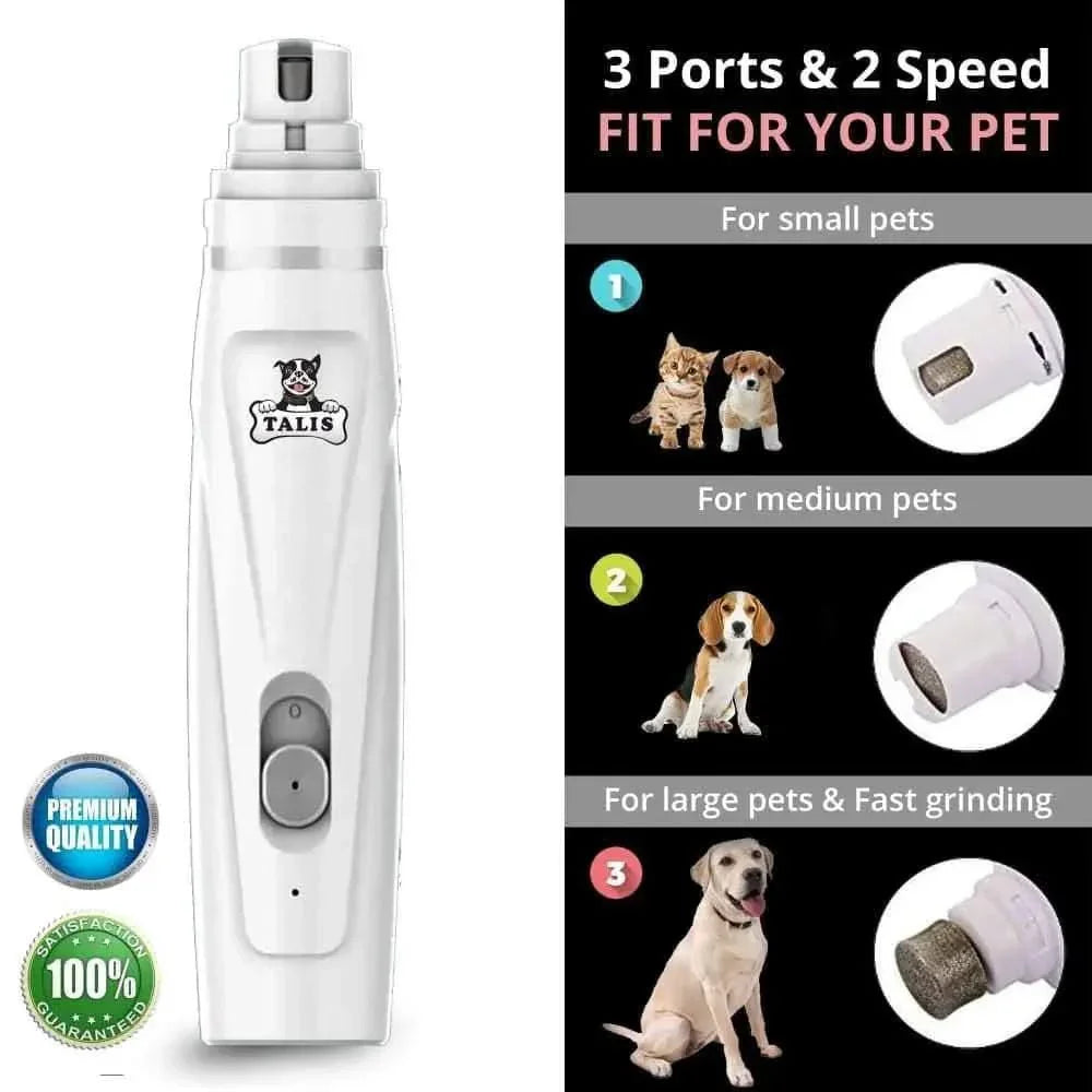 Talis Dog Nail Grinder and Electric Trimmer Hair Clippers Nail Kit for Cats, Dogs, Rabbits, Birds Talis Us