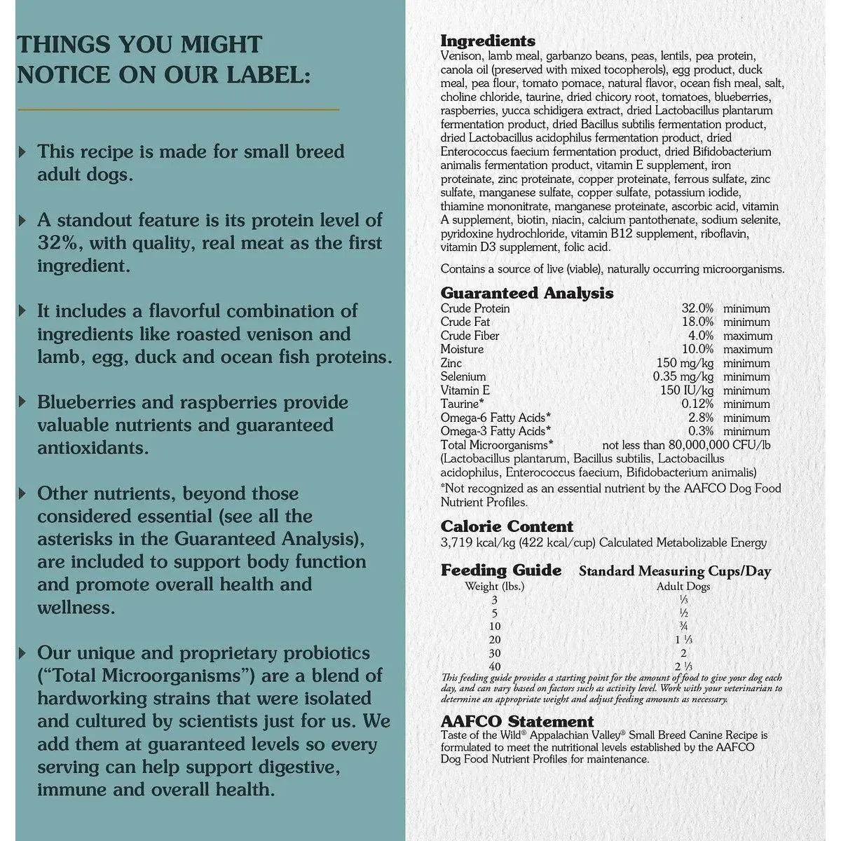 Taste of the Wild® Appalachian Valley® Venison and Garbanzo Beans Small Breed Canine Recipe Dry Dog Food Taste of the Wild®