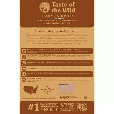 Taste of the Wild® Canyon River® Grain Free Feline With Trout & Smoked Salmon Recipe Cat Food Taste of the Wild®