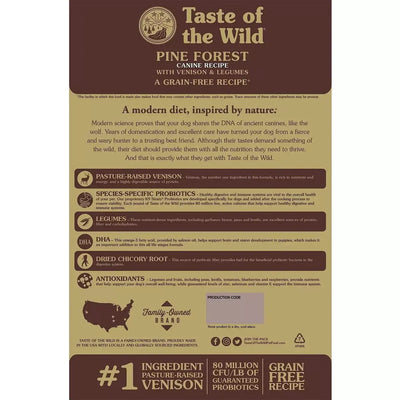Taste of the Wild® Pine Forest® Venison and Legumes Canine Recipe Dry Dog Food Taste of the Wild®