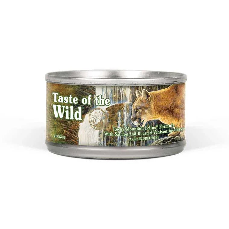 Taste of the Wild® Rocky Mountain® Salmon and Roasted Venison in Gravy Feline Recipe Canned Cat Food Taste of the Wild®