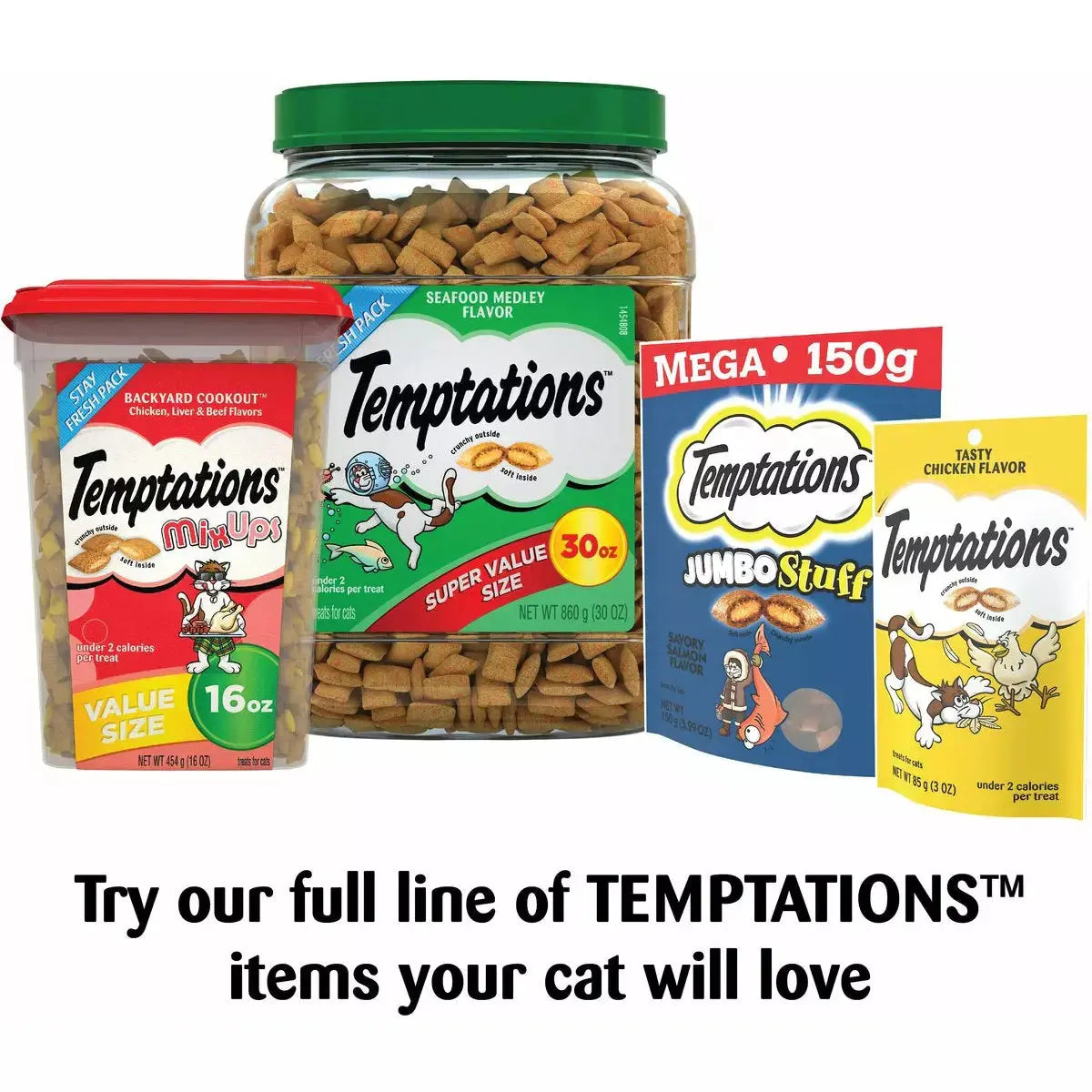 Temptations Blissful Catnip Flavor Cat Treats Temptations