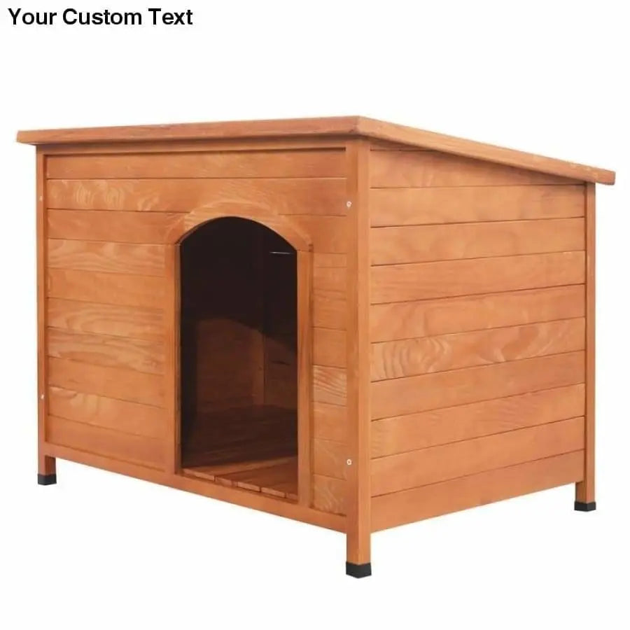 Tenozek Wood Pet Dog House Shelter Large Kennel Weather Resistant Wood Talis Us