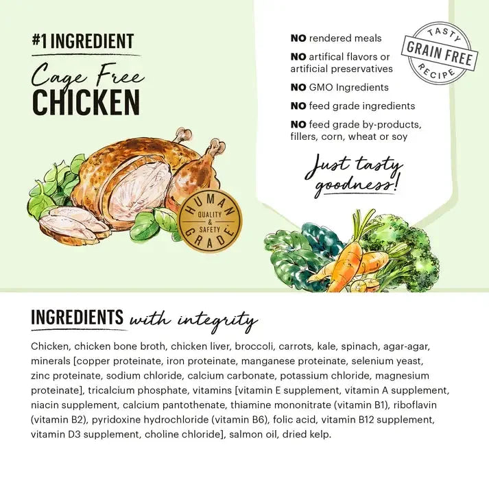 The Honest Kitchen Butcher Block Pate: Chicken & Super Greens Pate Wet Dog Food 6/10.5oz The Honest Kitchen