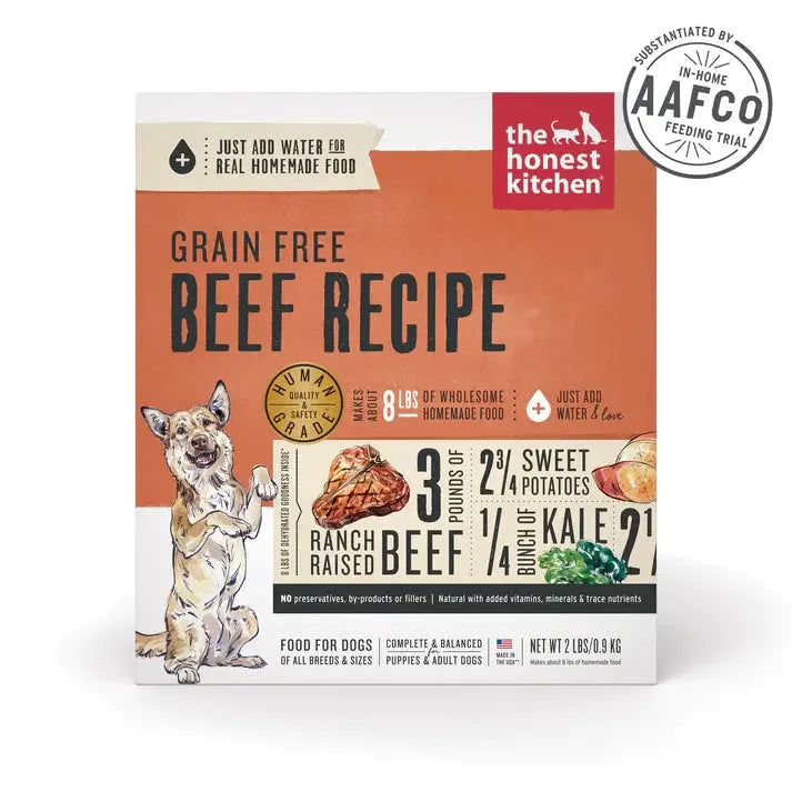 The Honest Kitchen Dehydrated Grain Free Beef Recipe Dog Food The Honest Kitchen
