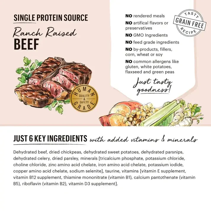 The Honest Kitchen Dehydrated Limited Ingredient Beef Recipe Dog Food, The Honest Kitchen