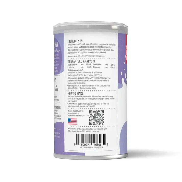 The Honest Kitchen Goat's Milk with Probiotics Natural Wet Cat Food The Honest Kitchen