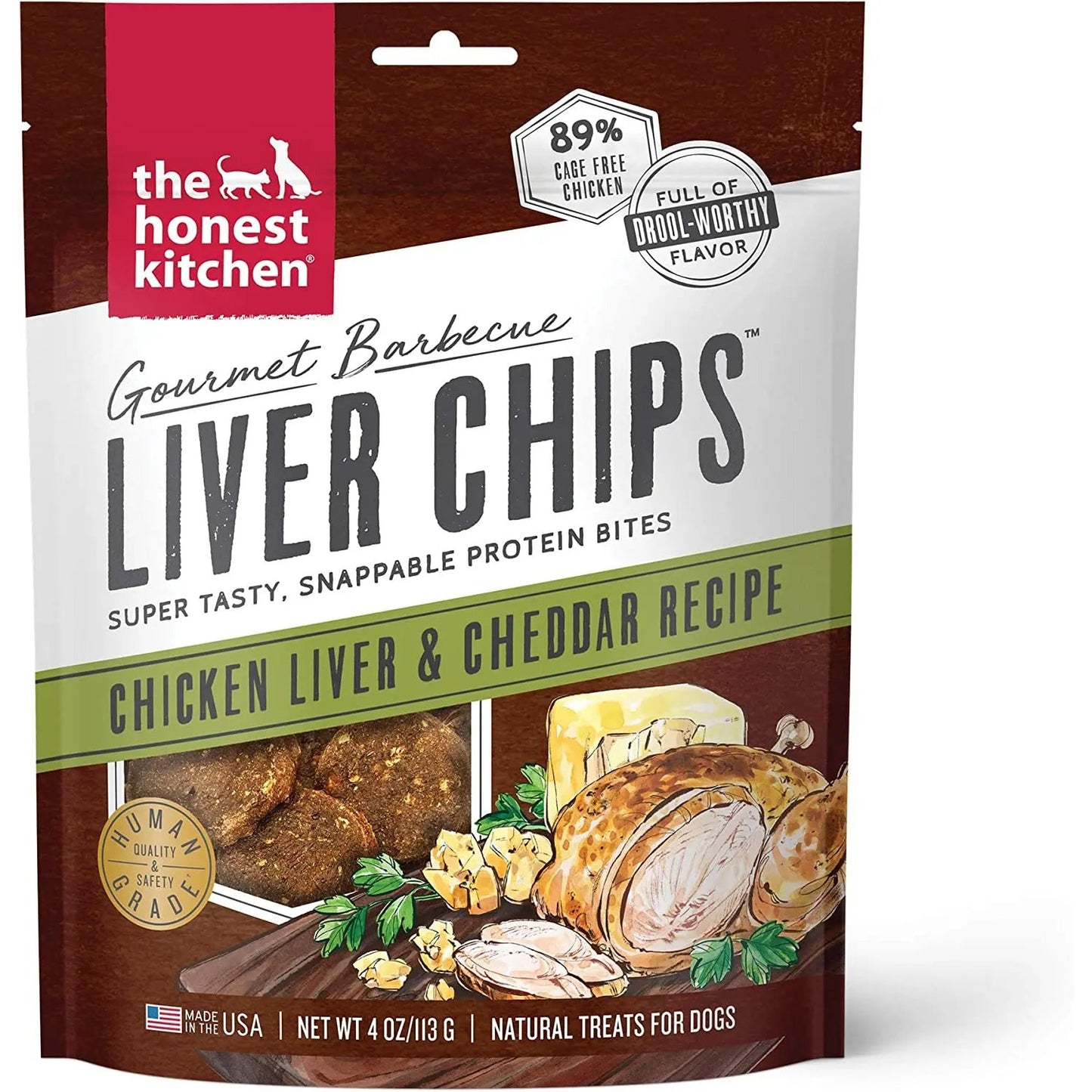 The Honest Kitchen Gourmet Barbecue Liver Chips Dog Treats The Honest Kitchen