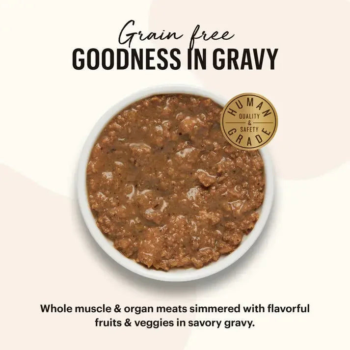 The Honest Kitchen Grain Free Minced Salmon & Cod in Fish Broth Gravy Wet Cat Food 12/5.5oz The Honest Kitchen