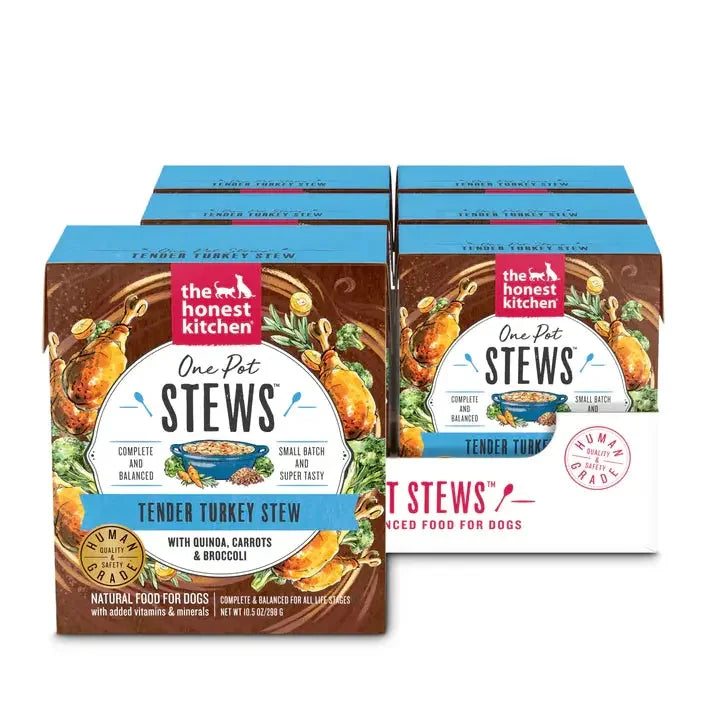 The Honest Kitchen One Pot Stews: Tender Turkey Stew with Quinoa, Carrots & Broccoli Wet Dog Food 6/10.5oz The Honest Kitchen