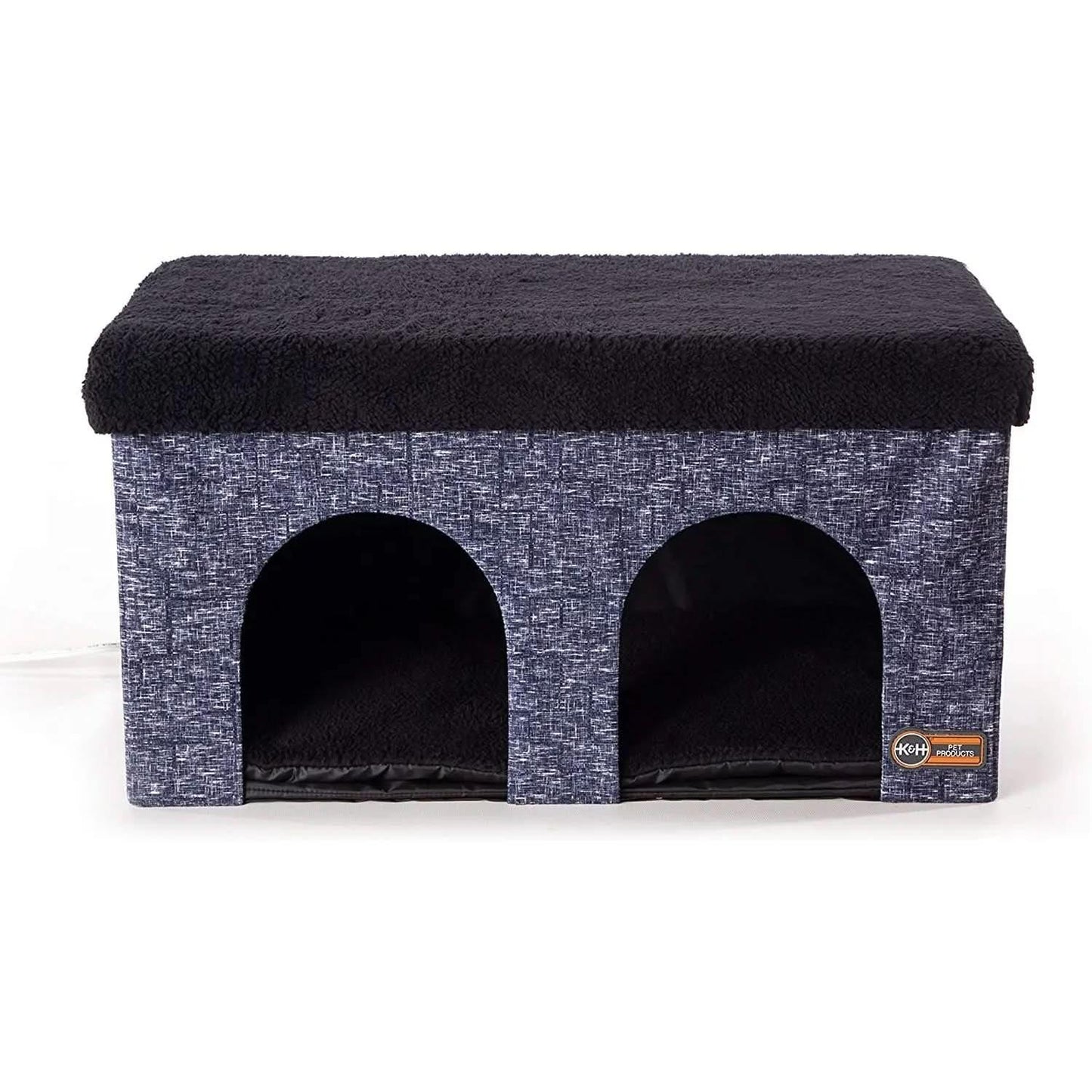 Thermo-Kitty Duplex in Classy Gray, 12" x 24" x 12" 4W K&H Pet Products