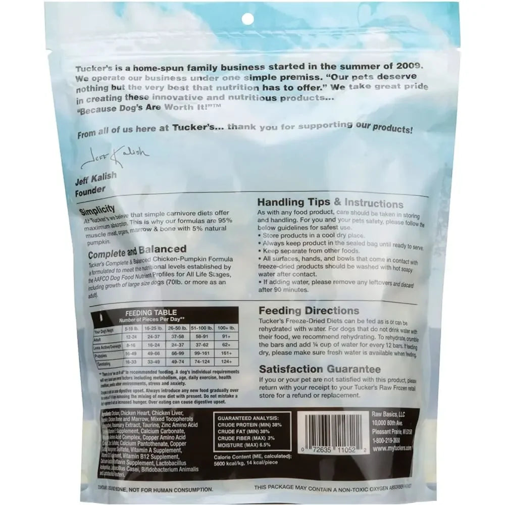 Tucker's® Chicken-Pumpkin Formula Freeze-Dried Dog Food, 14 Oz Tucker's