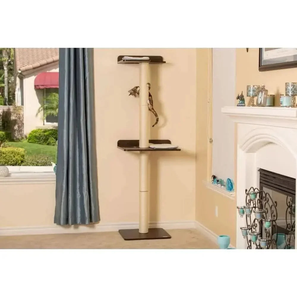 Ultimate Cat Climbing Tower & Activity Tree. (Tall sisal Scratching Posts, Modern cat Furniture, PetFusion