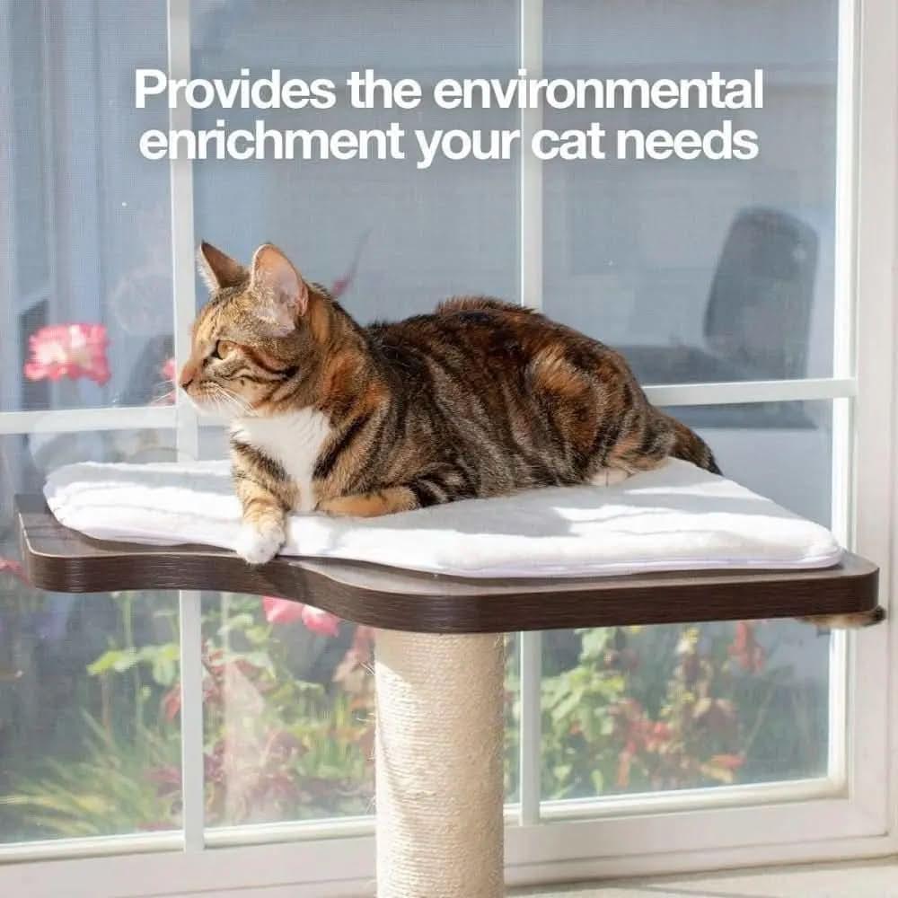 Ultimate Window Perch Cat Climber & Tree (45 Tall) PetFusion