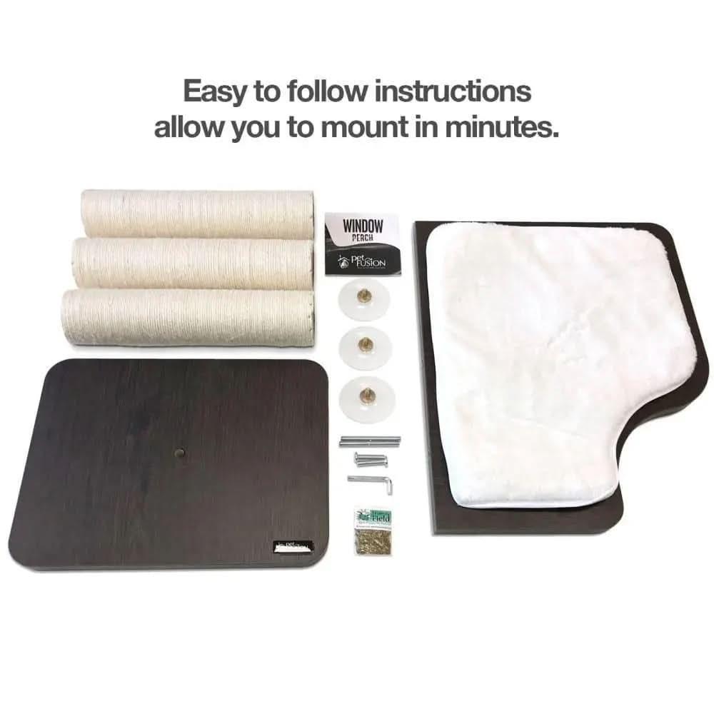 Ultimate Window Perch Cat Climber & Tree (45 Tall) PetFusion