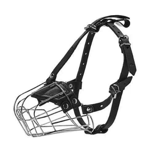 Viper Echo Leather Basket Dog Muzzle