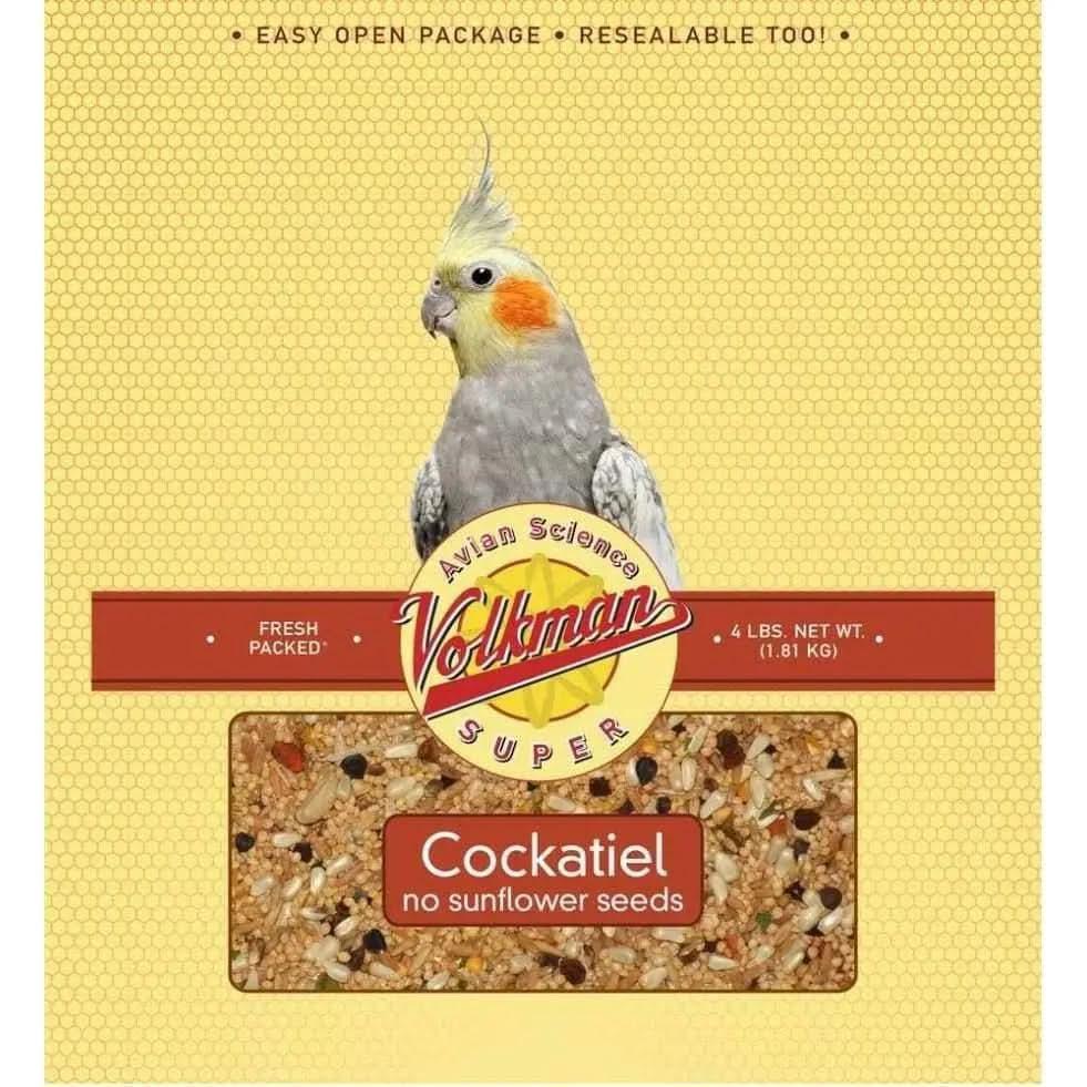 Volkman Seed Company Avain Science Super Cockatiel Food Bird Treat without Sunflower Seed Volkman Seed Company