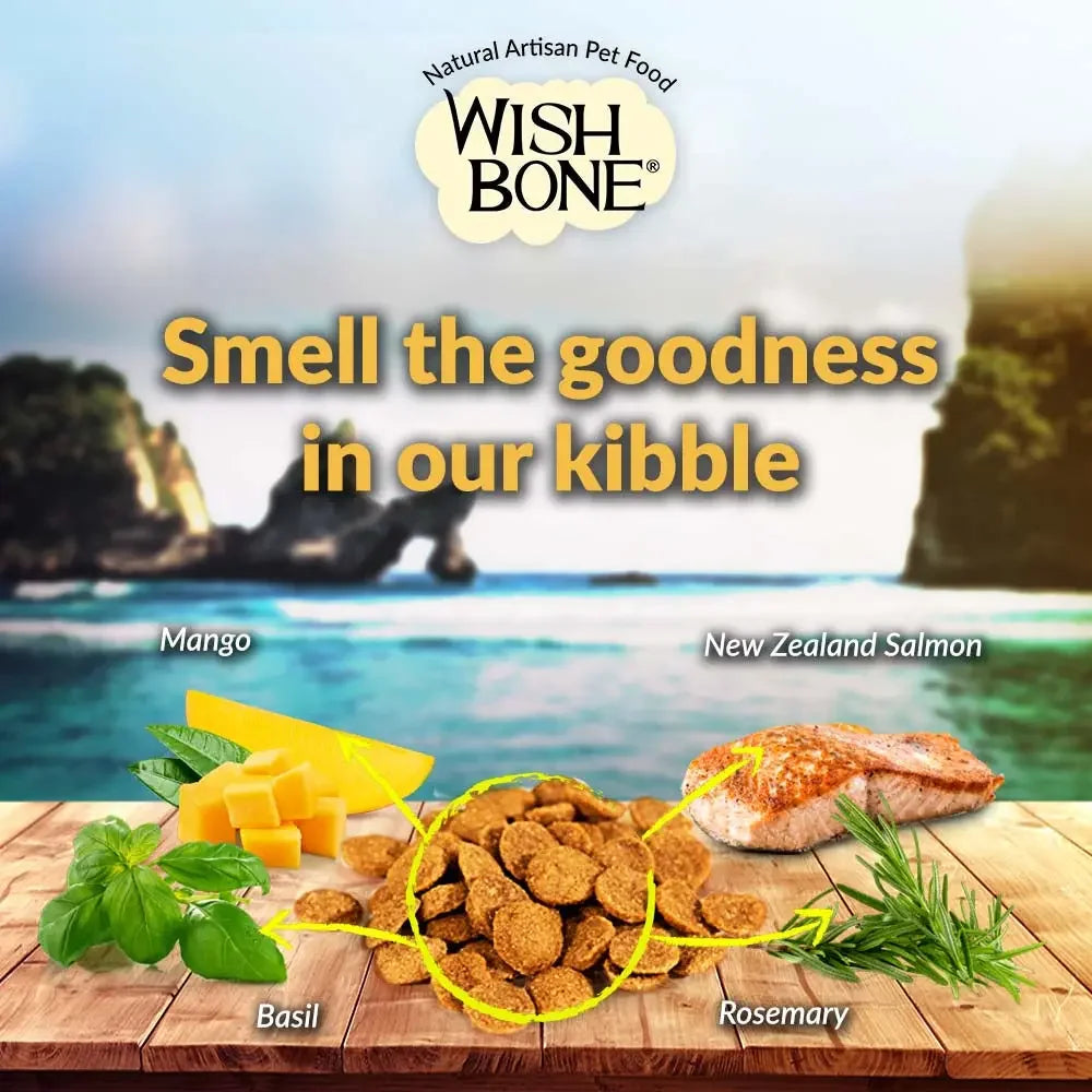 Wishbone Grain Free Ocean Real New Zealand Salmon Dry Dog Food Wishbone