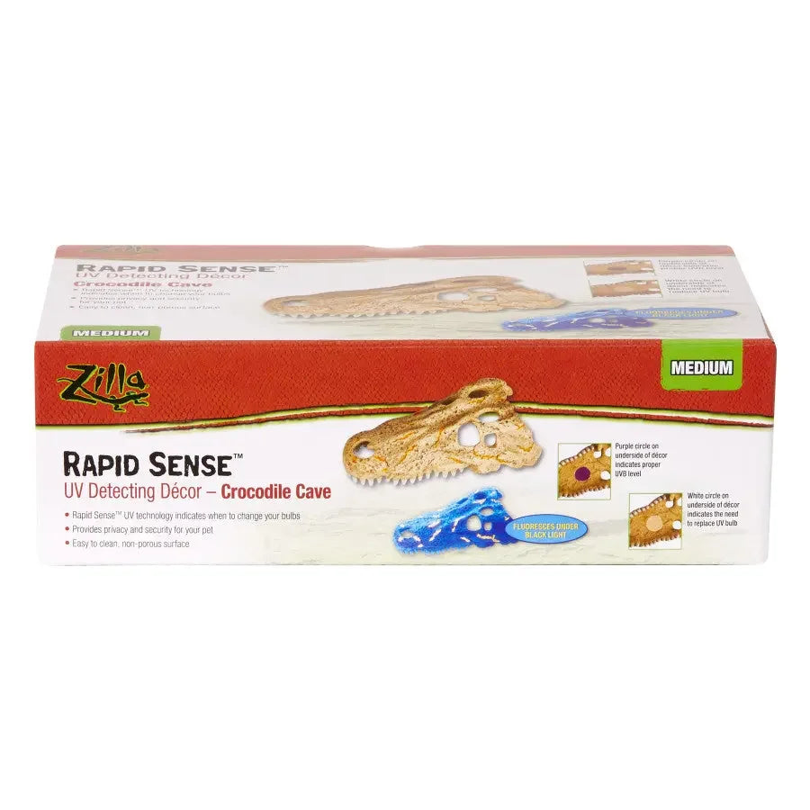Zilla Crocodile Skull Rapid Sense Decor Reptile Supply Zilla