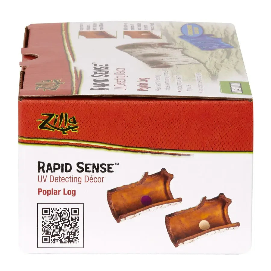Zilla Rapid Poplar Log Sense Decor Reptile Supply Zilla