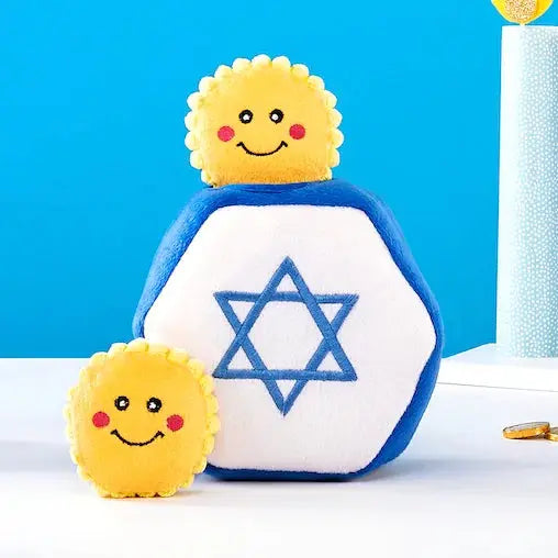 Zippy Paws Hanukkah Zippy Burrow Star of David Dog Toys ZippyPaws