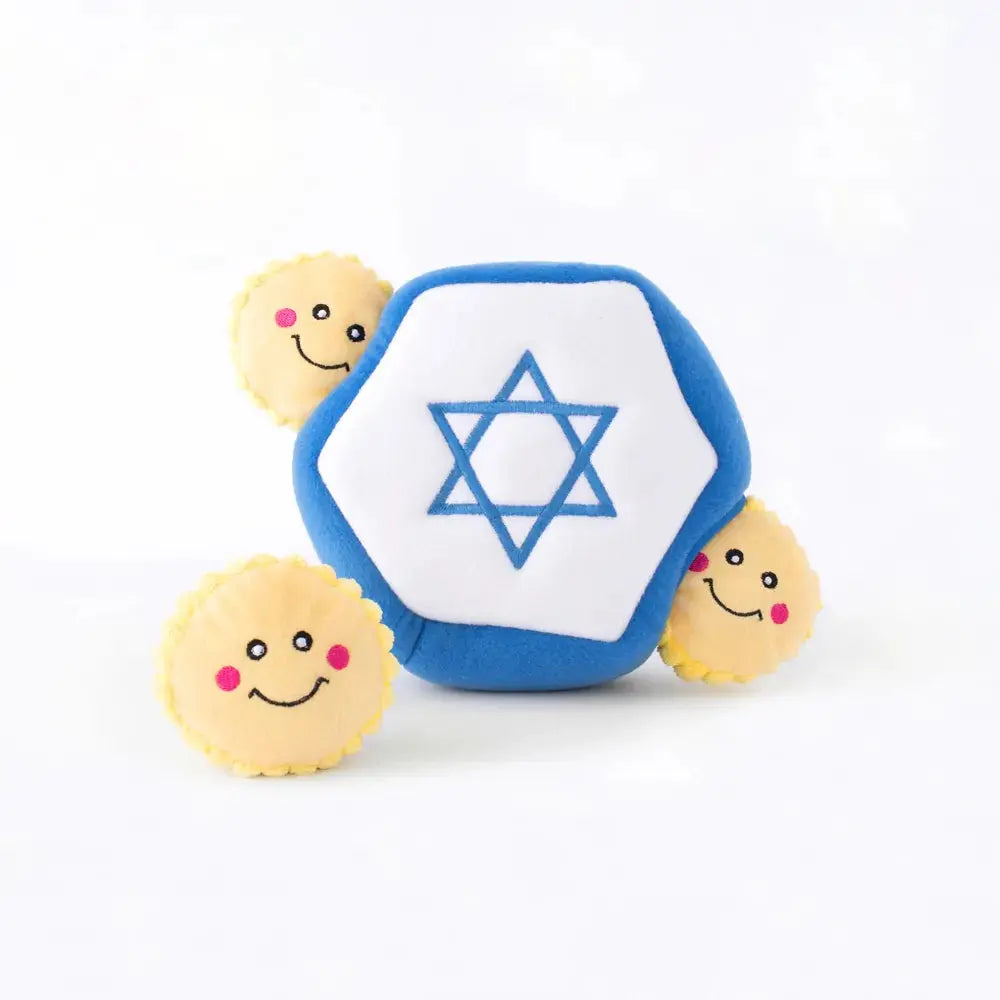 Zippy Paws Hanukkah Zippy Burrow Star of David Dog Toys ZippyPaws