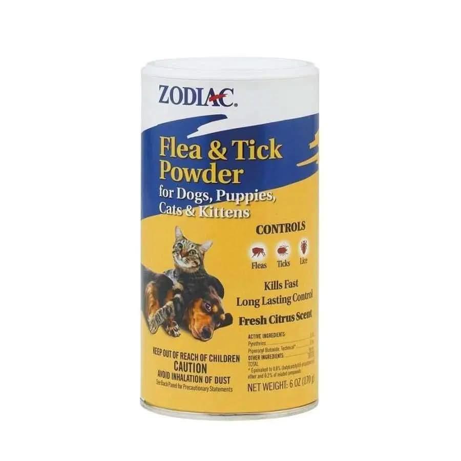 Zodiac Flea and Tick Powder for Dogs and Cats 6 oz Zodiac® CPD