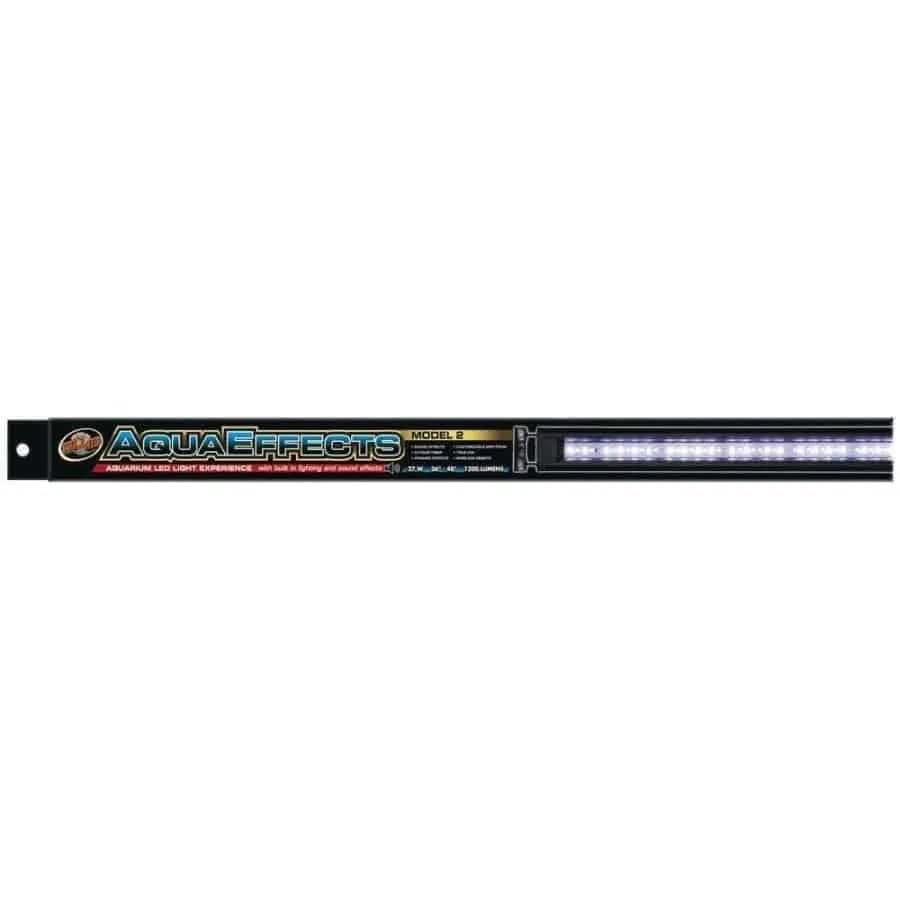 Zoo Med AquaEffects Model 2 LED Light Fixture Black Zoo Med Laboratories CPD