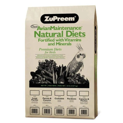 ZuPreem Natural Pelleted Bird Food for Parrots and Conures 1ea/20 lb ZuPreem