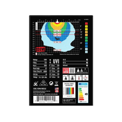 Arcadia Reptile D3Evo 100w UVB Basking Lamp Mercury Vapor - Talis Us