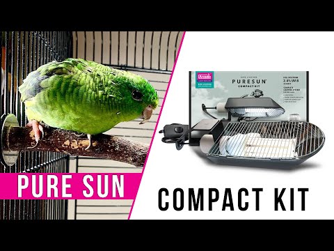 NEW!! PureSun-CompactKit Full-Spectrum+UV-B Lighting For BIRDS