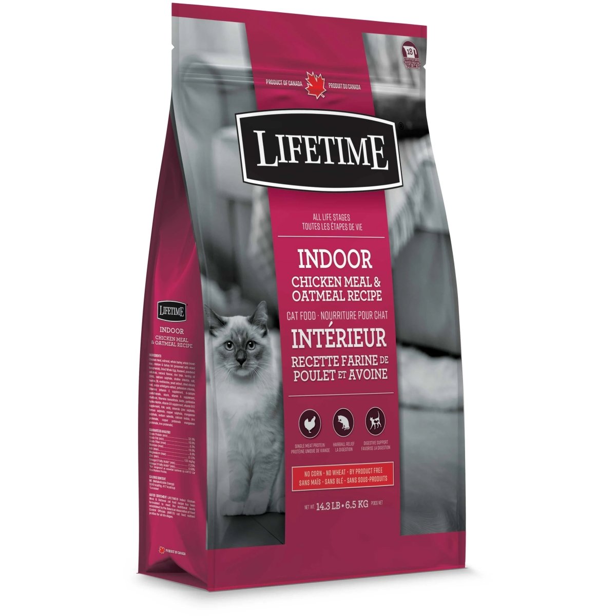 Lifetime Indoor ALS Chicken & Oatmeal Cat Food - Talis Us