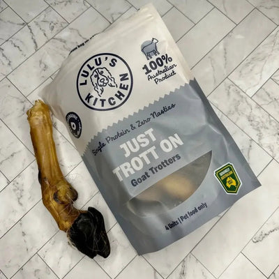 Lulu's Kitchen Just Trott On Goat Trotters Dog Treats - Talis Us