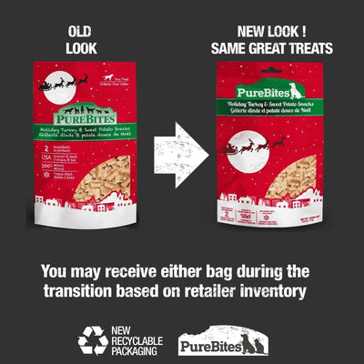 PureBites Holiday Turkey Sweet Potato Dog Treat 2.5 oz - Talis Us