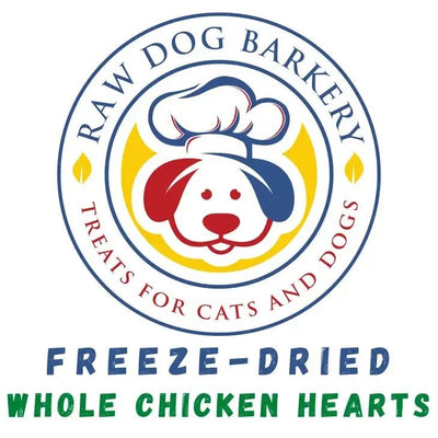Raw Dog Barkery Chicken Hearts Whole Freeze - Dried Dog Treats - Talis Us