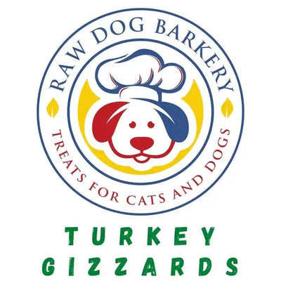 Raw Dog Barkery Turkey Gizzards Sliced Freeze - Dried Freeze - Dried Dog Treats - Talis Us