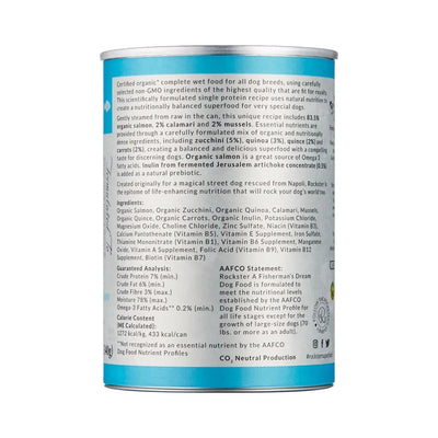 Rockster Fisherman's Dream Organic Salmon Wet Dog Food 12 / 12 oz - Talis Us