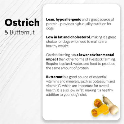 Savannah Hypoallergenic Ostrich Chips. Dog Treats with Nutritious Butternut 2.5oz - Talis Us