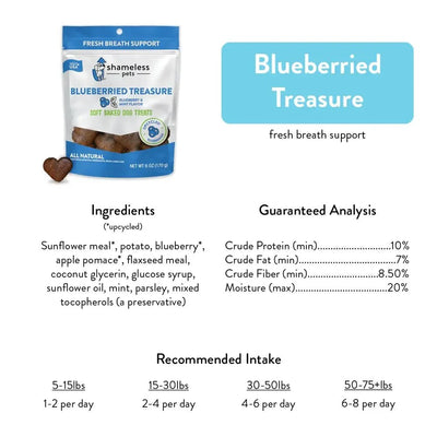 Shameless Pets Blueberried Treasure Soft Baked Dog Treats - Talis Us