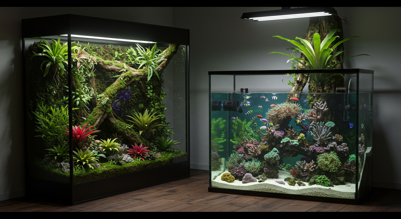 Exploring the Differences Between Vivariums and Aquariums
