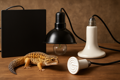 Reptile Heating Options: Heat Panels vs Lamps vs Ceramic