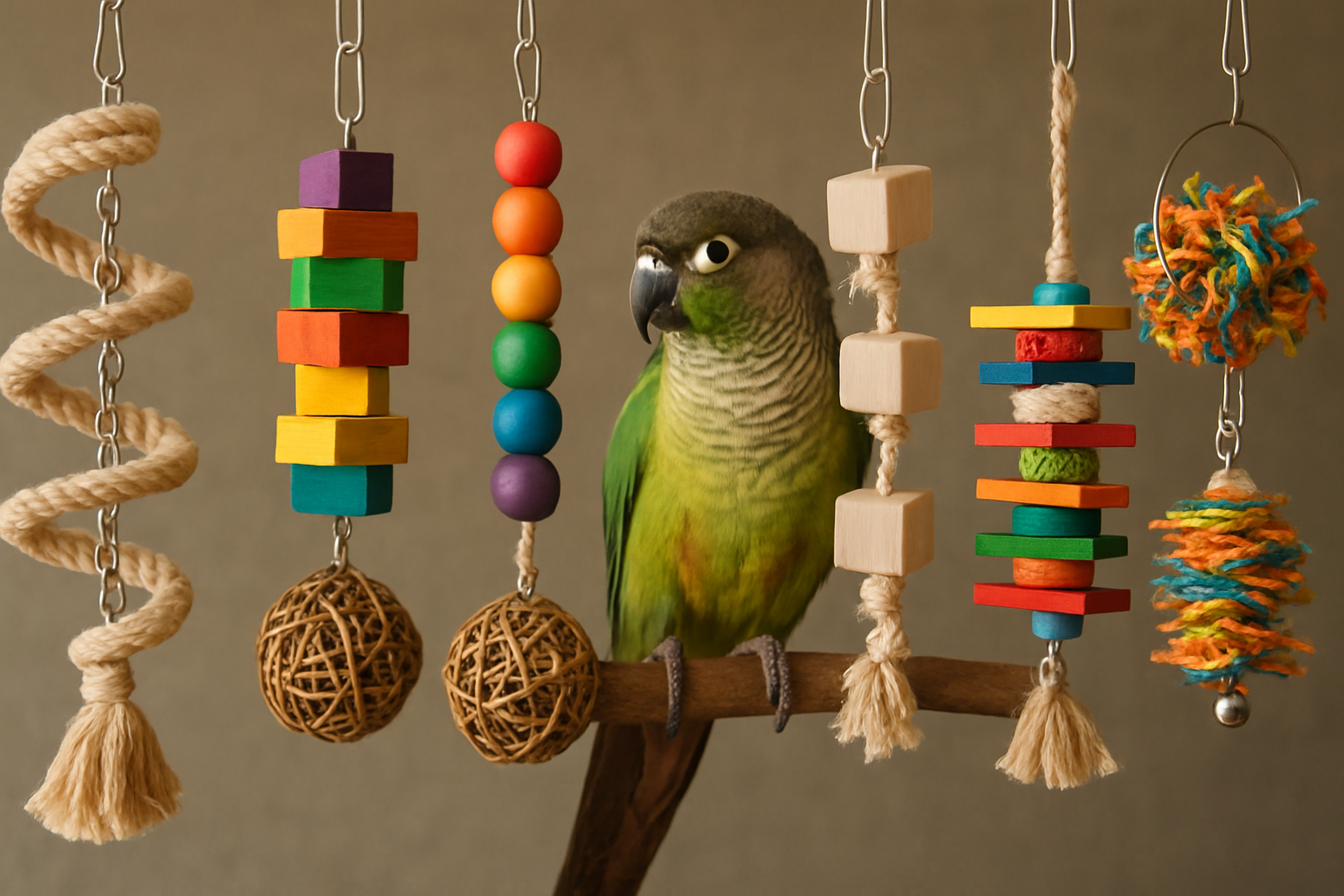 Curated visual reference: Picture Idea: Top 10 Best Bird Toys For Mental Stimulation To Bust