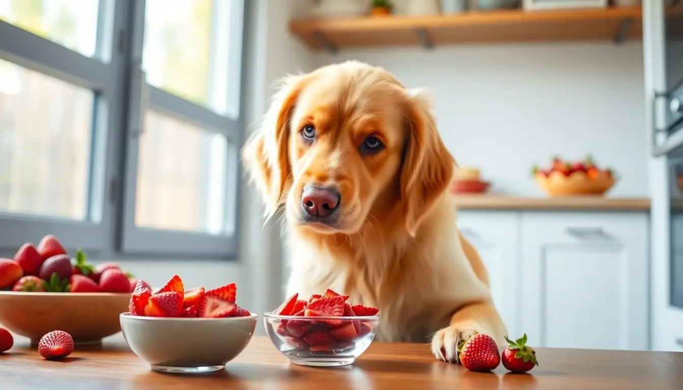 Can-Dogs-Eat-Freeze-Dried-Strawberries Talis Us