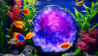 Unleash the Beauty of Geode Aquarium Decor: A Sparkling Addition to Your Underwater Oasis