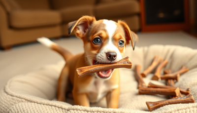 10 Bully Sticks for Puppy Solo Play