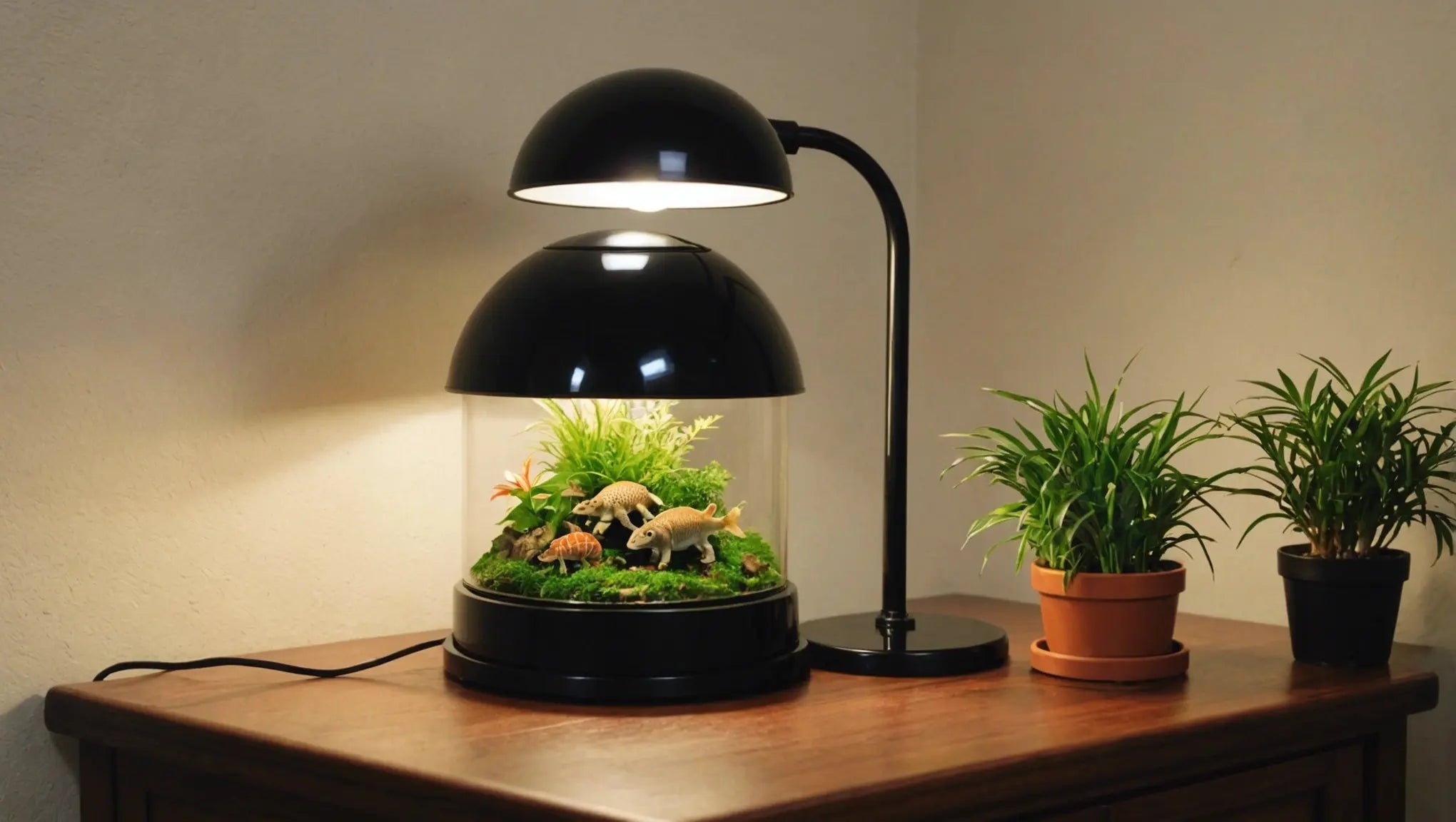 Illuminate Small Spaces with Zoo Med Mini Deep Dome Lamp Fixture