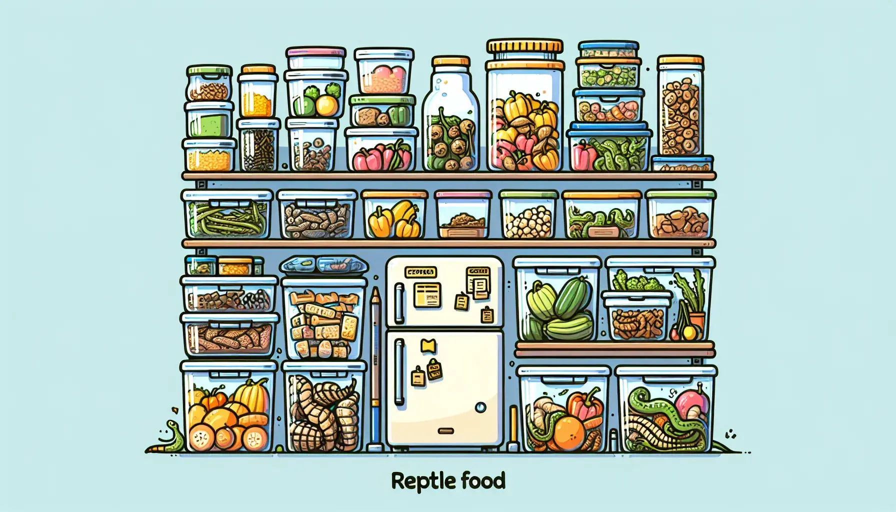 how do you store reptile food