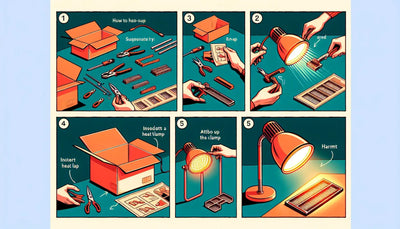 how to set up a heat lamp clamp