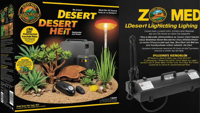 Zoo Med Desert UVB & Heat Lighting Kit: Complete Lighting Solution