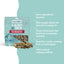 A bag of Icelandic+ Land & Sea Cod Skin & Freeze-Dried Beef Dog Treat (2.4 oz) is shown with treats in front. Text highlights: only 2 ingredients—wild-caught cod skin rich in omega-3s and freeze-dried beef liver—natural and nutrient-rich.